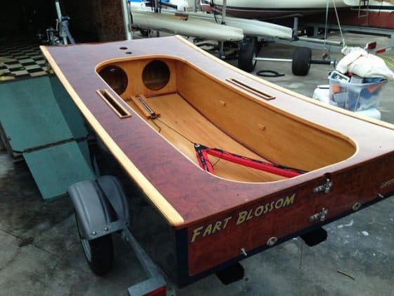  – an OzRacer RV sailboat Storer Boat Plans in Wood and Plywood